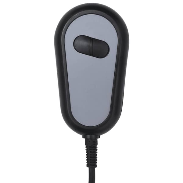 vidaXL Elektrisk massagefåtölj svart tyg