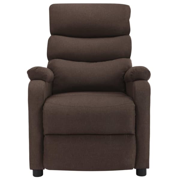 vidaXL eldrevet massagestol stof brun