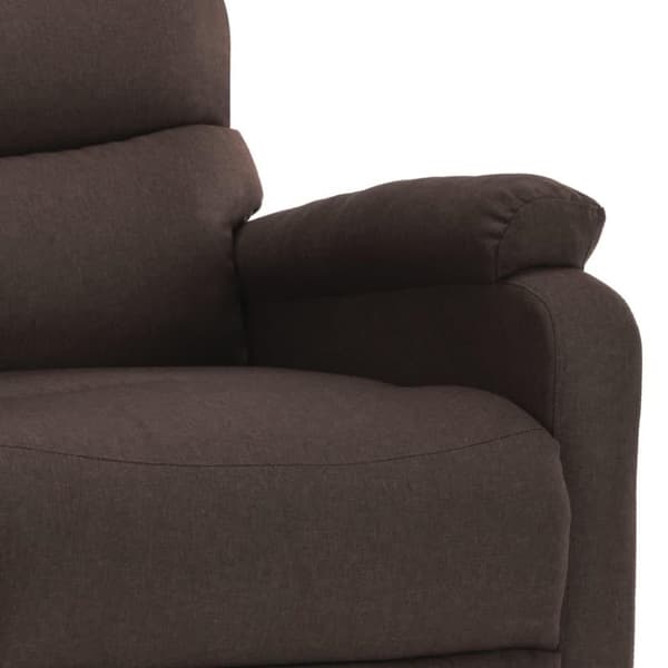 vidaXL eldrevet massagestol stof brun