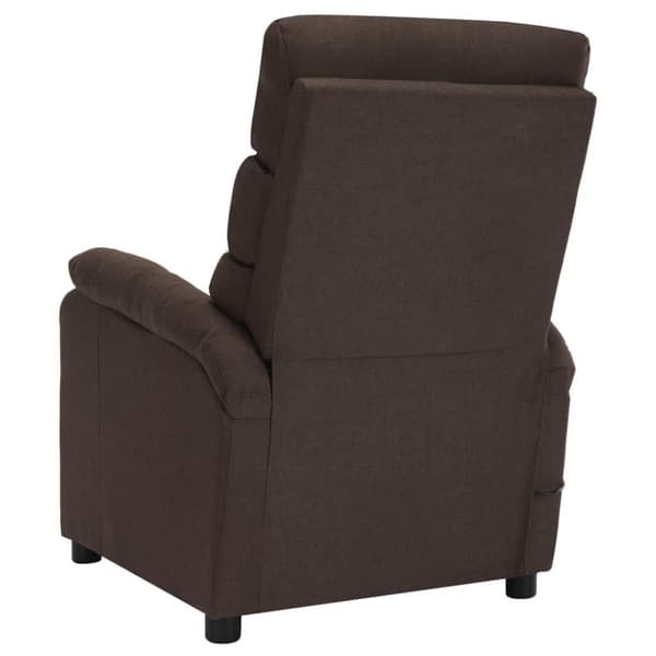 vidaXL eldrevet massagestol stof brun