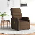 Miniatyrbillede 11 af 11: vidaXL eldrevet massagestol stof brun