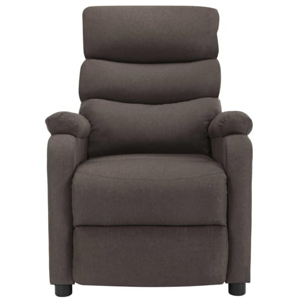 vidaXL Elektrisk massagefåtölj taupe tyg