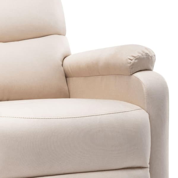 vidaXL eldrevet massagestol stof cremefarvet