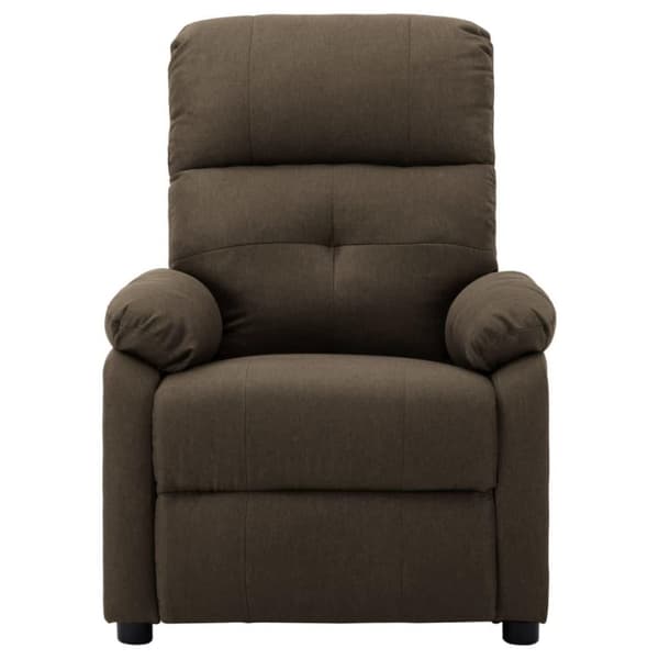 vidaXL eldrevet massagestol stof brun