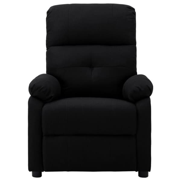 vidaXL eldrevet massagestol stof sort