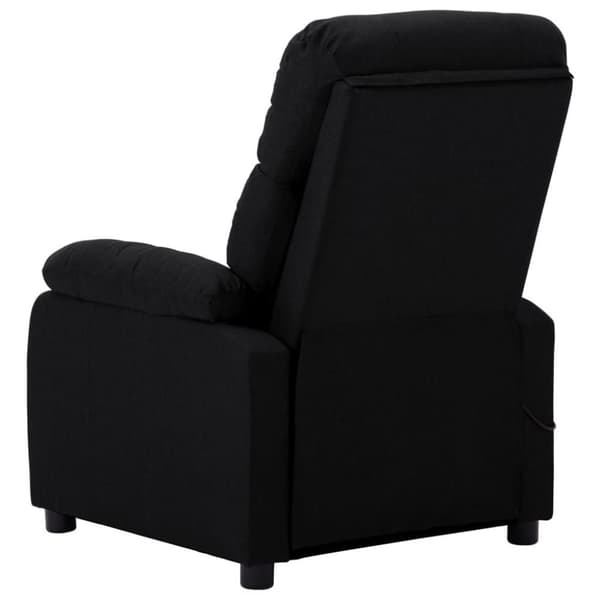 vidaXL eldrevet massagestol stof sort