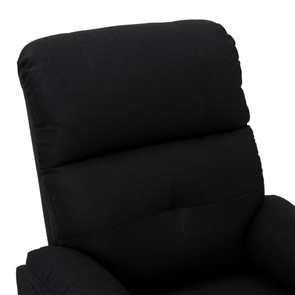 vidaXL eldrevet massagestol stof sort