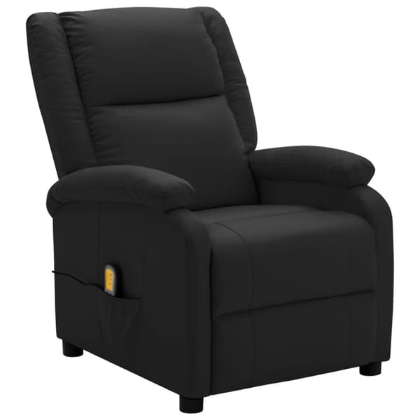 vidaXL massagestol kunstlæder sort