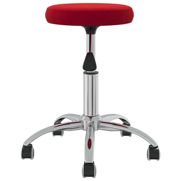 vidaXL Massagepall vinröd sammet