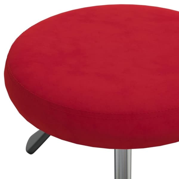 vidaXL Massagepall vinröd sammet