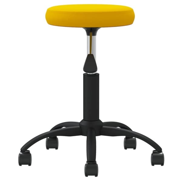 vidaXL Massagepall senapsgul sammet