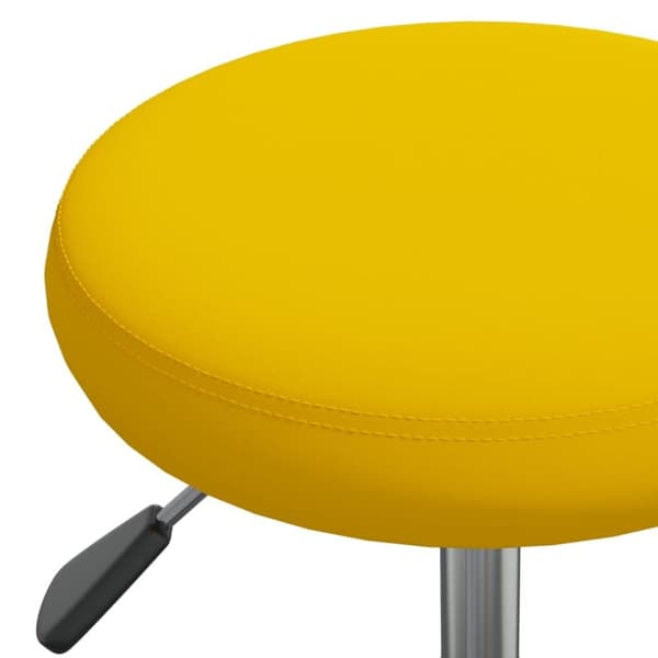 vidaXL Massagepall senapsgul sammet