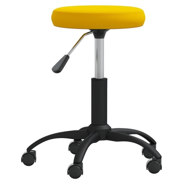 vidaXL Massagepall senapsgul sammet