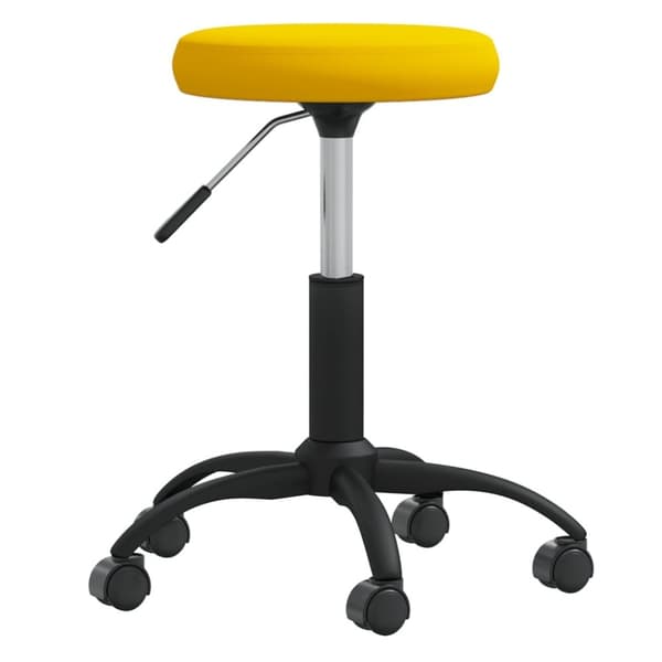 vidaXL Massagepall senapsgul sammet