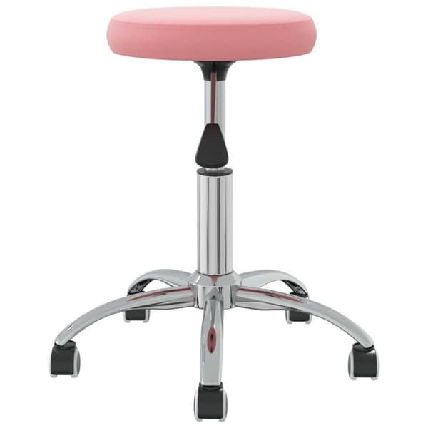 vidaXL Massagepall rosa sammet