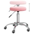 Miniatyrbild 4 av 6: vidaXL Massagepall rosa sammet