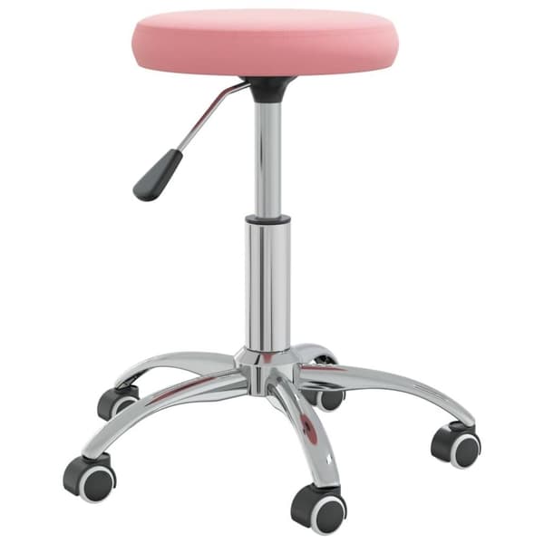 vidaXL Massagepall rosa sammet