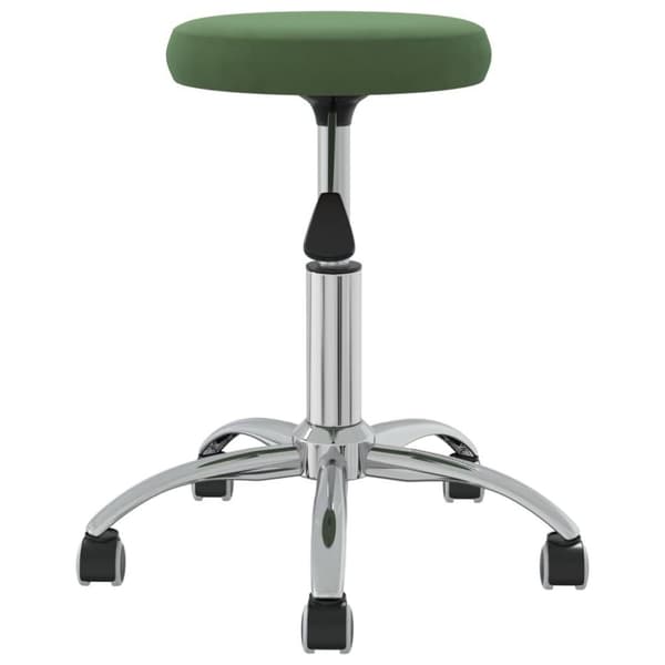 vidaXL Massagepall mörkgrön sammet