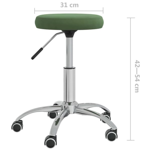 vidaXL Massagepall mörkgrön sammet