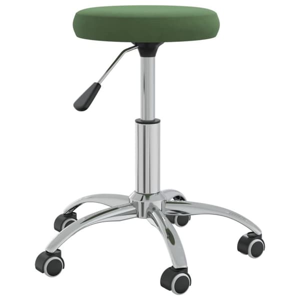 vidaXL Massagepall mörkgrön sammet