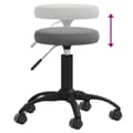 Miniatyrbild 3 av 6: vidaXL Massagepall mörkgrå sammet