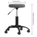 Miniatyrbild 5 av 6: vidaXL Massagepall mörkgrå sammet