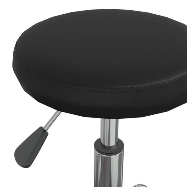 vidaXL Massagepall konstläder svart