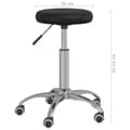 Miniatyrbild 7 av 7: vidaXL Massagepall konstläder svart