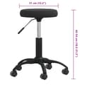 Miniatyrbild 6 av 6: vidaXL Massagepall sammet svart