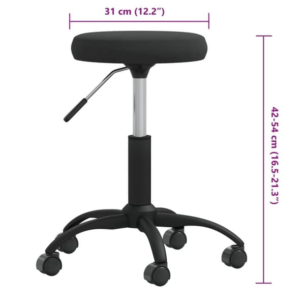 vidaXL Massagepall sammet svart