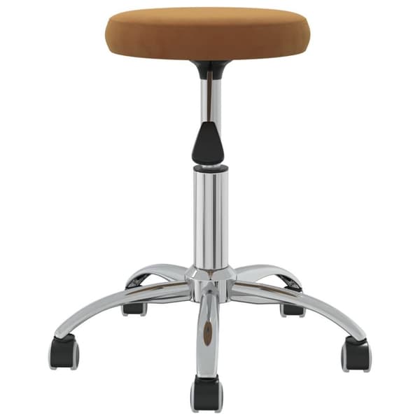 vidaXL Massagepall sammet brun