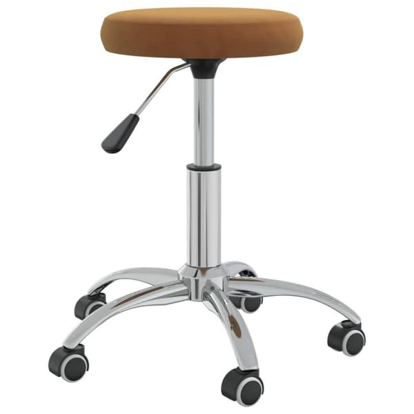 vidaXL Massagepall sammet brun