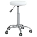 Miniatyrbild 3 av 7: vidaXL Massagepall konstläder vit