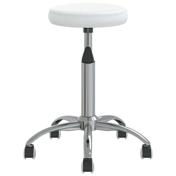 vidaXL Massagepall konstläder vit