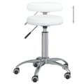 Miniatyrbild 5 av 7: vidaXL Massagepall konstläder vit