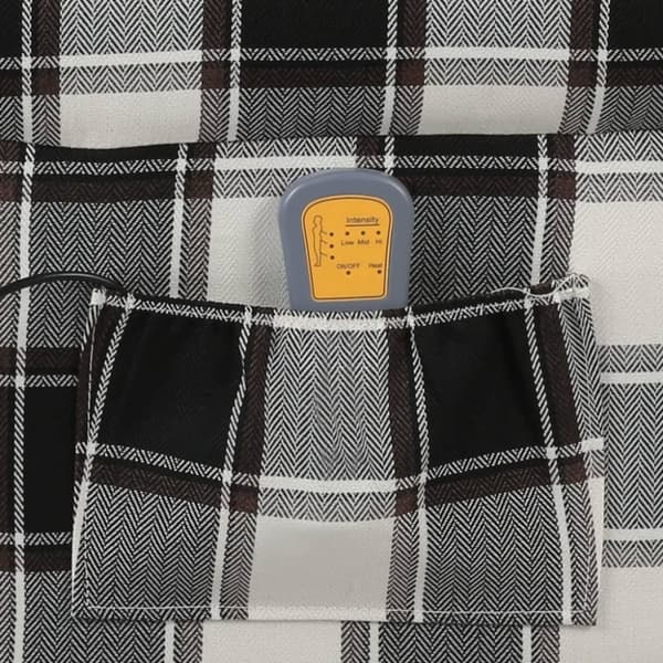 vidaXL Massagefåtölj flerfärgad tyg