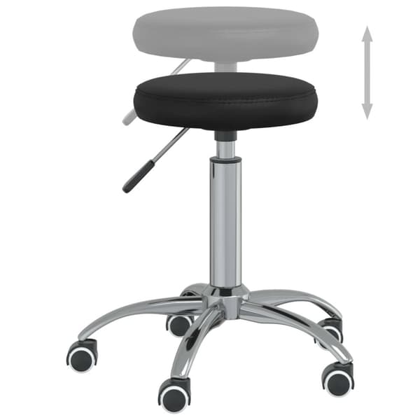 vidaXL massagestol kunstlæder sort