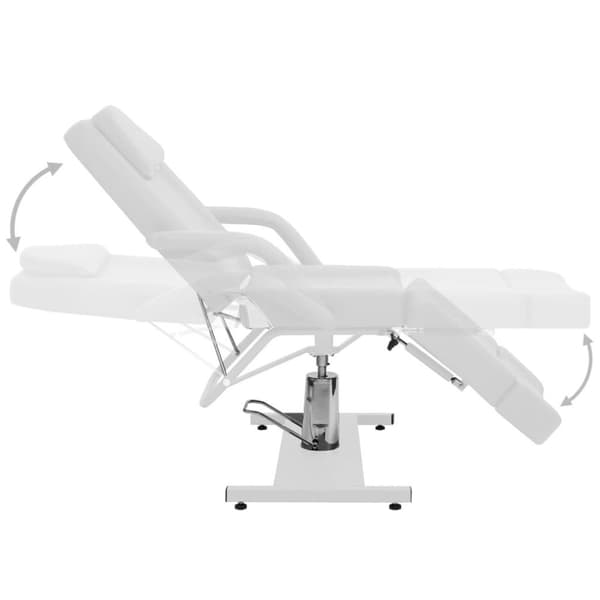 vidaXL behandlerbriks 180x62x78 cm kunstlæder hvid