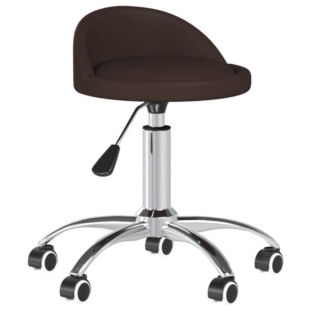 vidaXL Massagepall brun konstläder