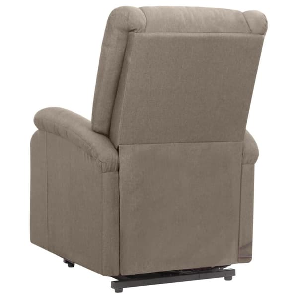 vidaXL Massagefåtölj med uppresningshjälp taupe tyg