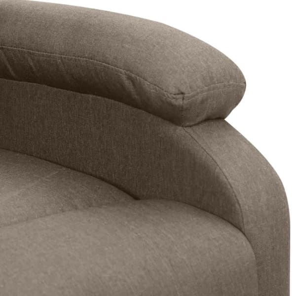 vidaXL Massagefåtölj med uppresningshjälp taupe tyg