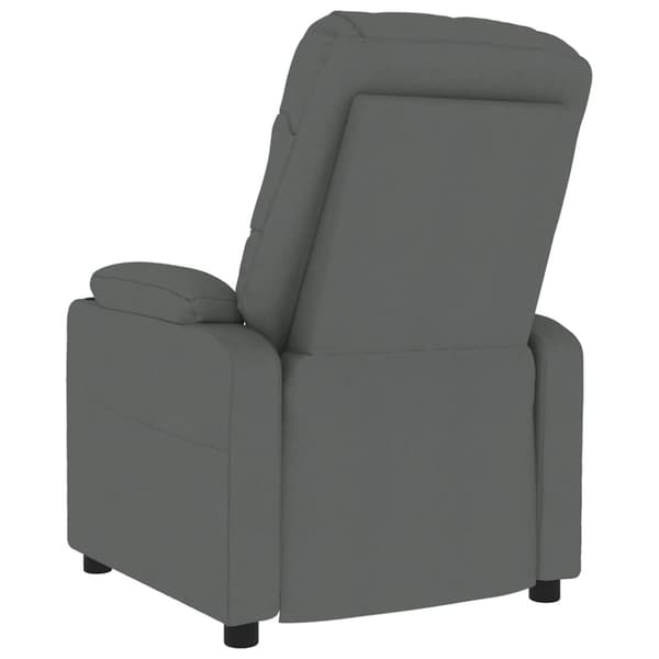 vidaXL Massagefåtölj mörkgrå tyg