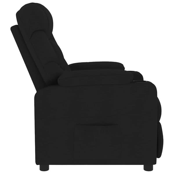 vidaXL Massagefåtölj svart tyg