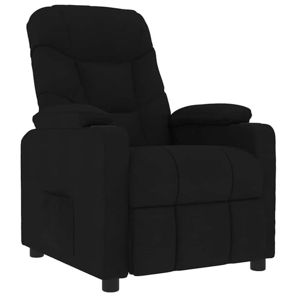 vidaXL Massagefåtölj svart tyg