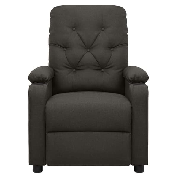 vidaXL massagestol stof gråbrun