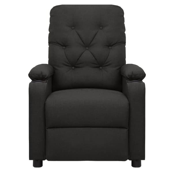 vidaXL Massagefåtölj svart tyg