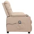 Miniatyrbillede 4 af 11: vidaXL massagestol stof cremefarvet