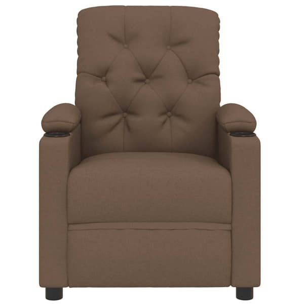 vidaXL massagestol stof brun