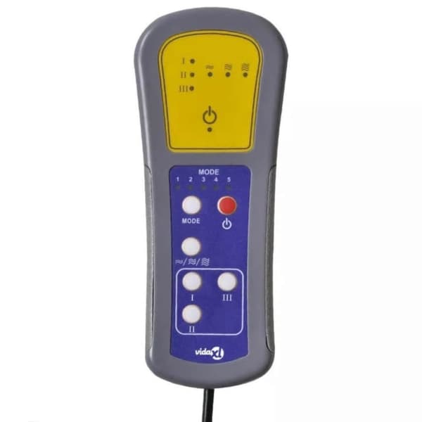 vidaXL massagestol stof brun
