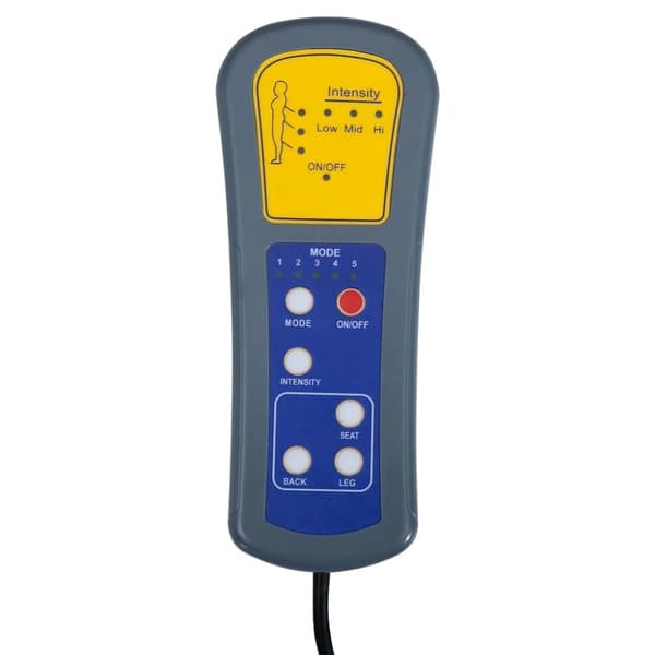 vidaXL massagestol stof vinrød